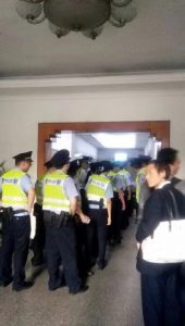 police officers rushed into the church building of the Early Rain Covenant Church in Chengdu.