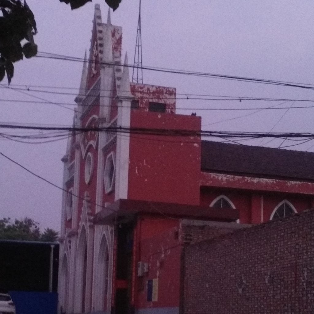 No cross on Dongcun Church in Xicun town