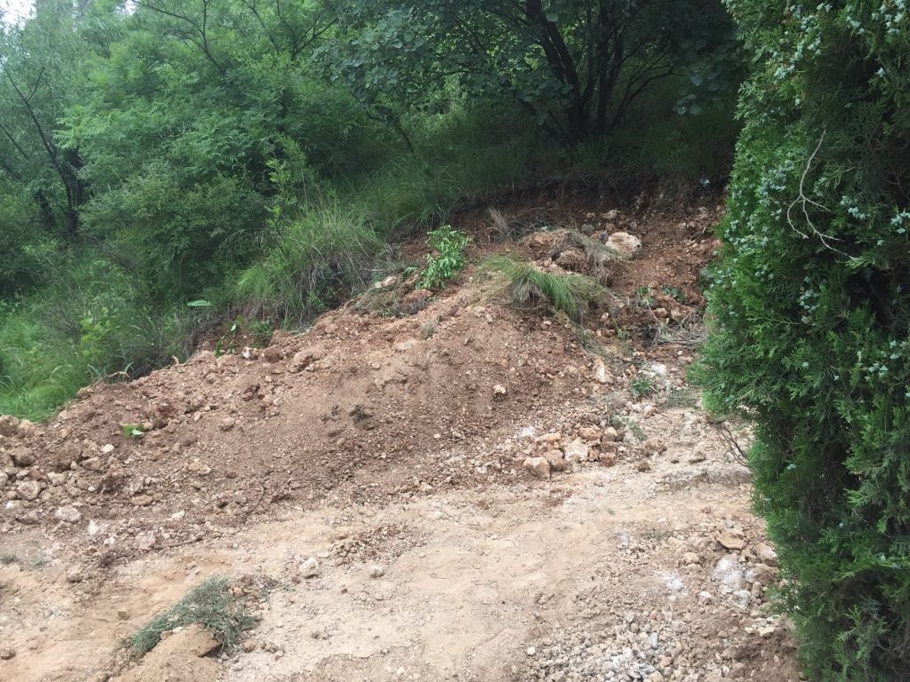 Monuments buried