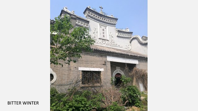 catholic seminary overgrown with weeds