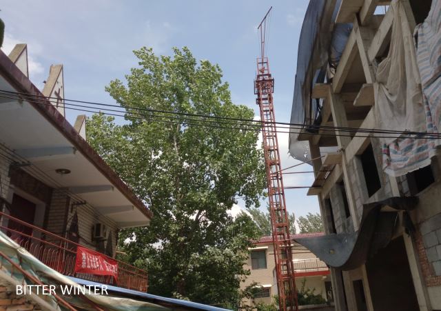 churches demolished in Zhaihouchen Village, Xuchang City, Henan Province