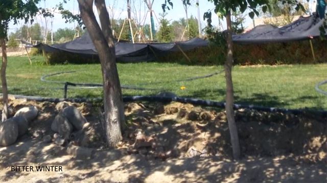 mosque leveled