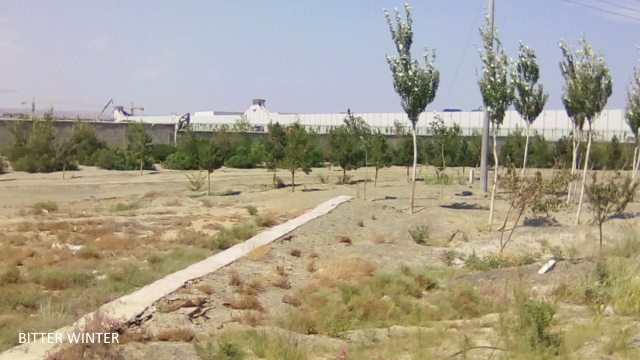 Several apartments have been built inside the prison complex, and two watchtowers have been erected