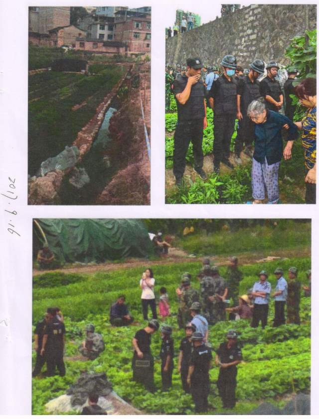 Evicted villagers