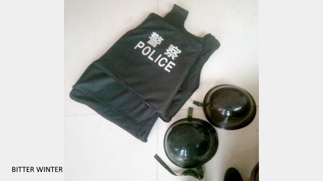 Stab-resistant clothing, helmet, shield, and gloves