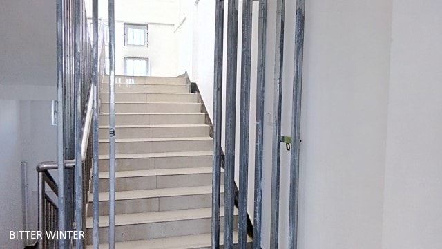 A protective fence gate has been installed at the corridor’s entrance.