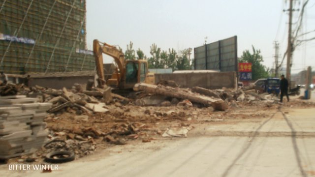 Dongguan Gospel Hall after demolition