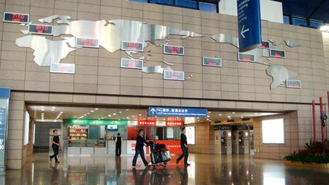 Pudong Airport gate
