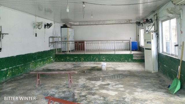 Sanggu township’s Louwang village church in Sanggu township, cleared out by the local government