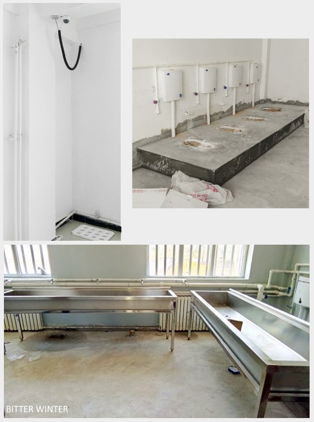 Surveillance cameras have also been installed in the bathroom and washroom.