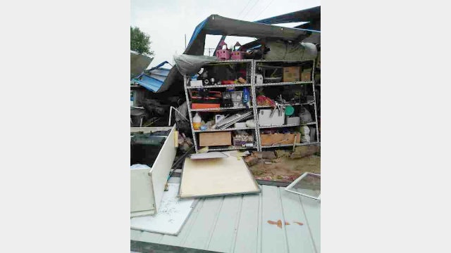 The demolished church (provided by an inside source)