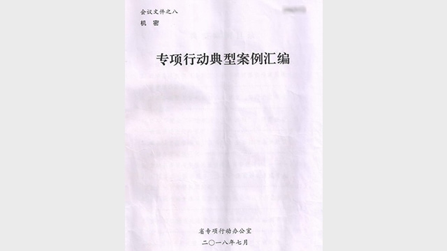 Compilation of Special Operation Exemplary Case