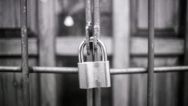 Lock on the door