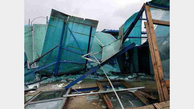 The demolished church (provided by an inside source)