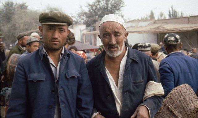 Two Men Uyghurs in Xinjiang