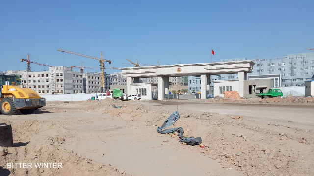 External view of the transformation through education camp when it was just built
