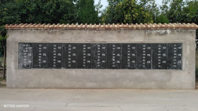 Recognition plaque