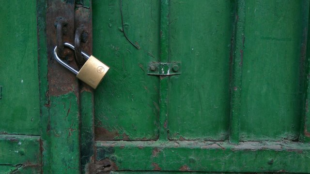 Closed door