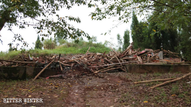 Temple was destroyed by the local government