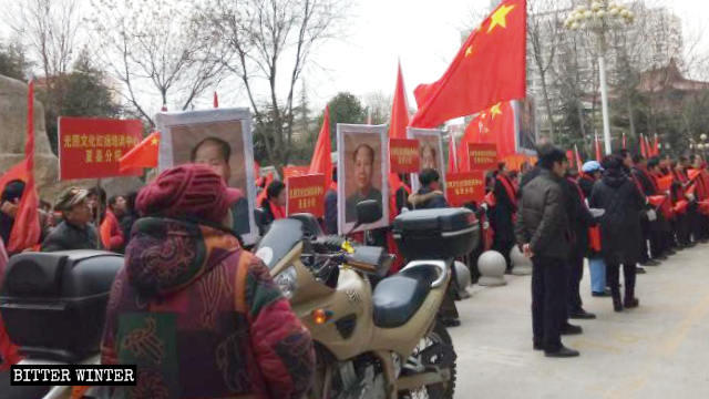 A group of marchers promoting Great Man’s Day