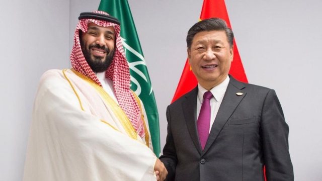Mohammed bin Salman and Xi Jinping