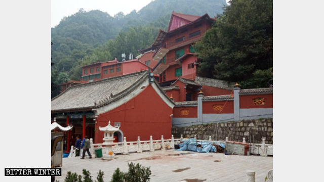 The original appearance of the Dragon King palace hall.