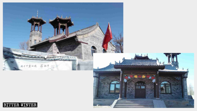 A mosque under construction in Shanxi Province
