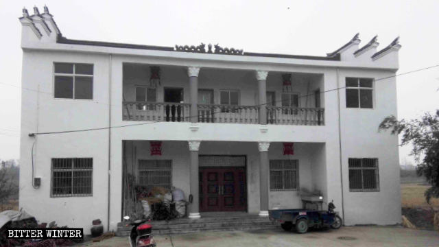 A temple in Hengtang village Wusha town