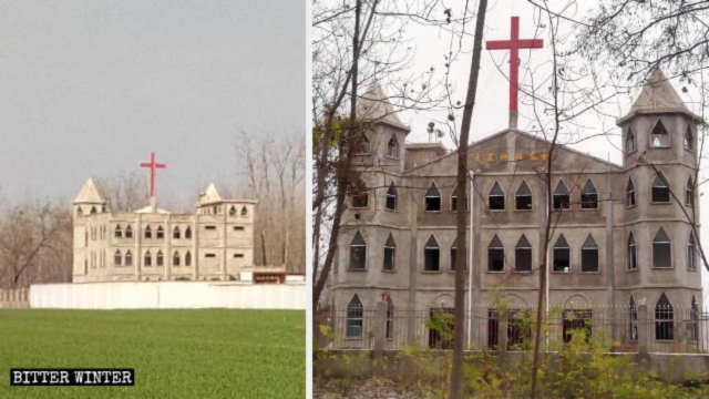 The original appearance of Wangzhai Church in Huodian town, Xiayi county.