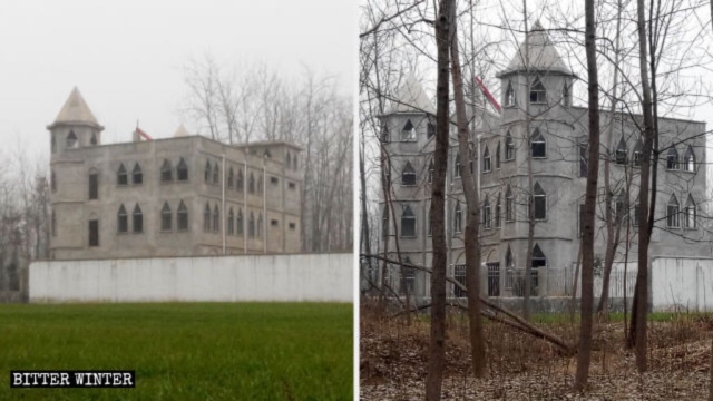 Wangzhai Church after its crosses were dismantled.