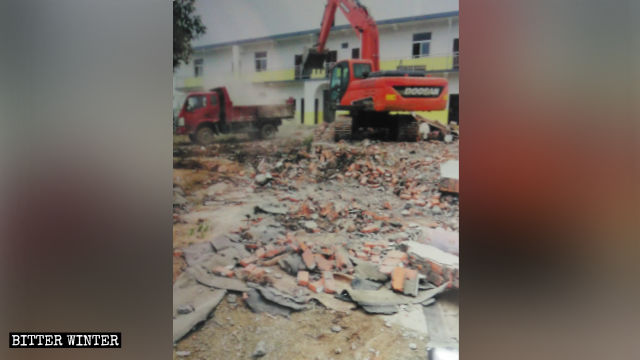 Baima Temple was razed to the ground.