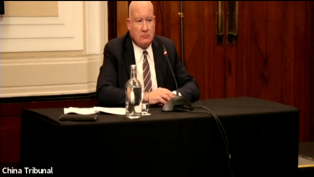 China analyst Ethan Gutmann at the London Tribunal.