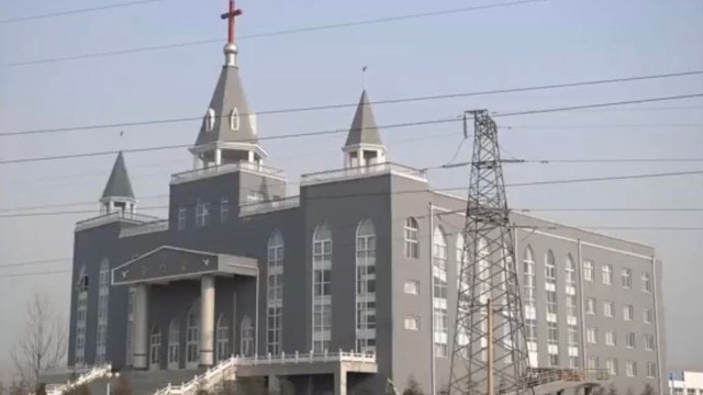 Golden Lampstand Church before destruction, from a video by church members