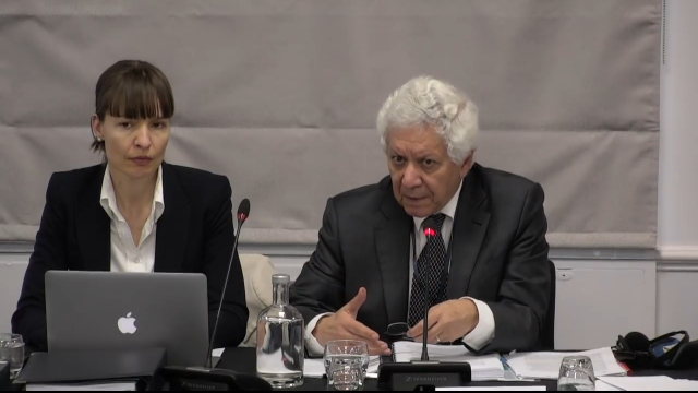 Mr. Hamid Sabi (right), international lawyer and counsel for the Tribunal.