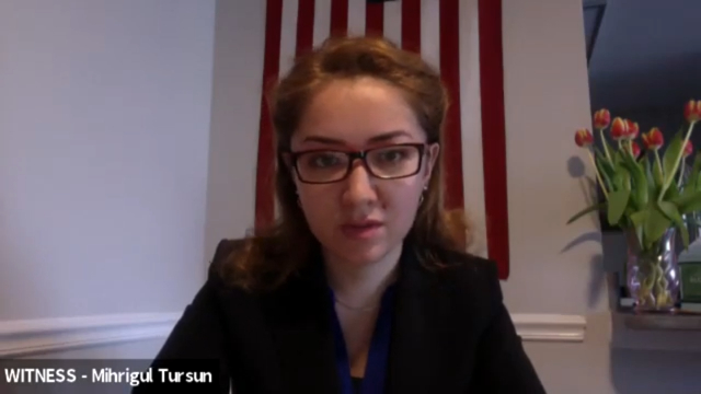 Uyghur Mihrigul Tursun giving evidence on torture at the China Tribunal.