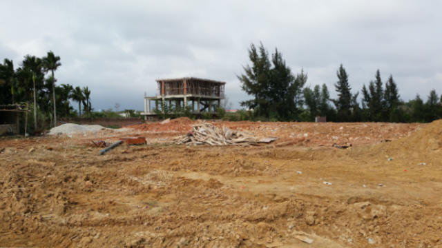 The church building was razed to the ground.