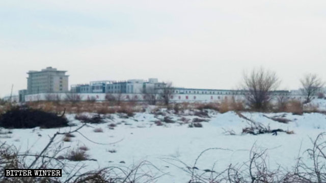 A prison where Uyghurs are detained in Gansu’s Jiuquan city.