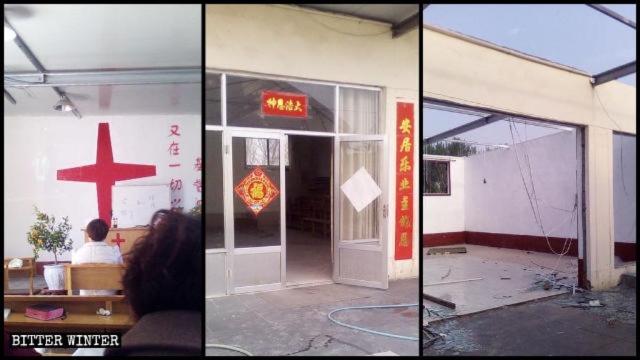 Church meeting venue demolished
