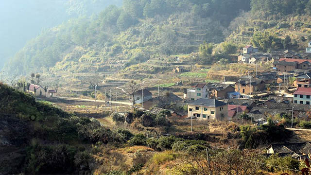 Countryside village in Lishui China