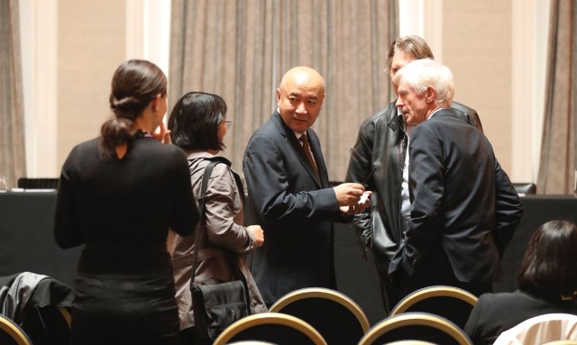 Dr Enver Tohti, giving interviews following the final judgement of the China Tribunal.
