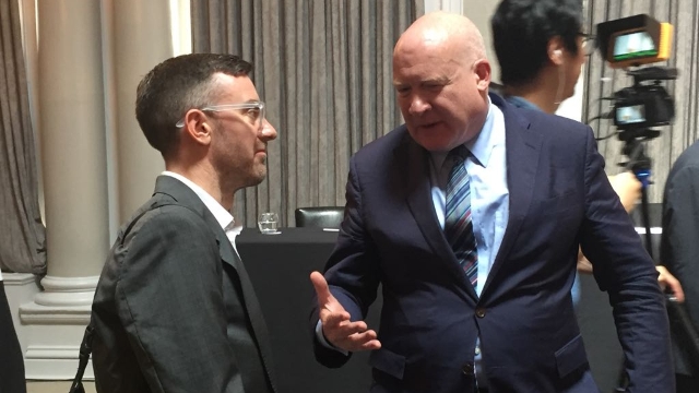 Ethan Gutman,(right) author of The Slaughter, a book detailing his research into the gruesome organ harvesting trade in live prisoners of conscience in China, was interviewed after the verdict.