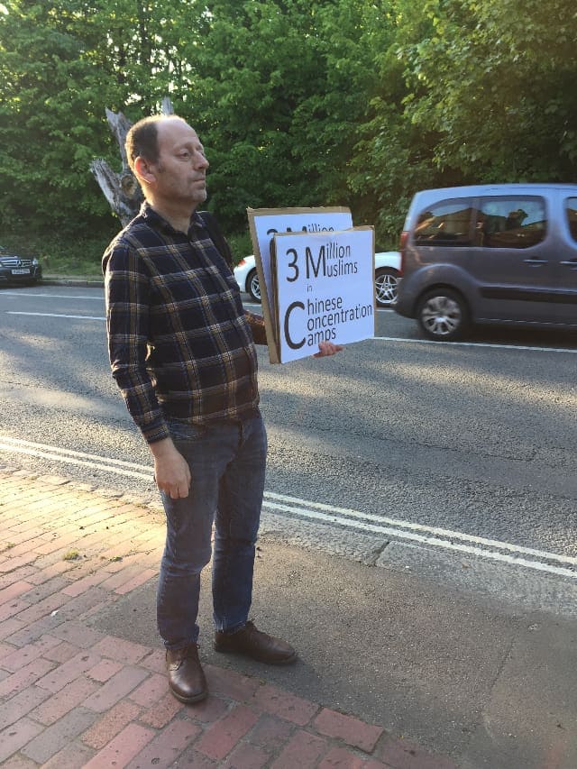Mr. Baruch Solomon, a secular Jew, also joined Andrew in his protest.