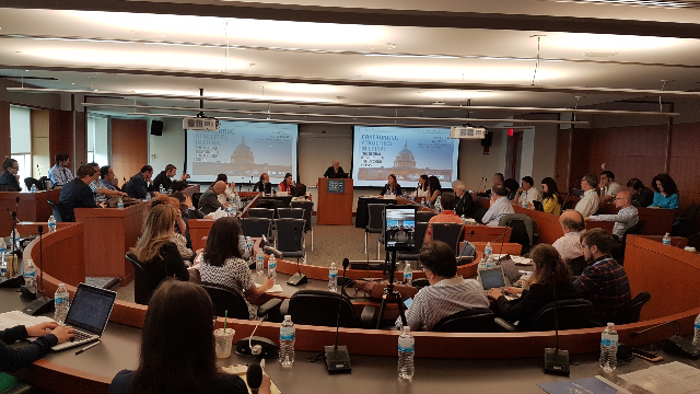 The conference at the Elliott School of International Affairs of the George Washington University in Washington, D.C.