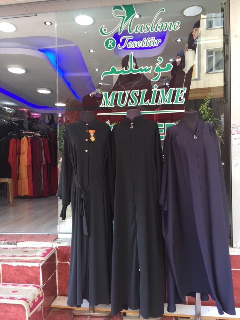 Clothes shop, selling clothing that is now banned