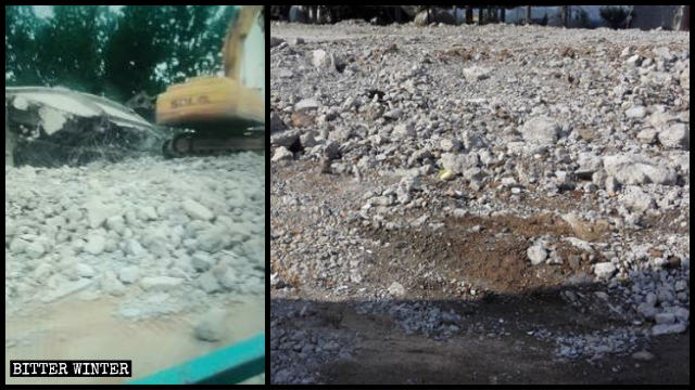 Mazhuang Church has been razed to the ground