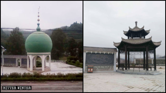 A dome-shaped building in Dongguan Muslim Square