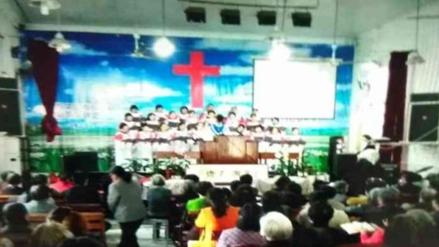Believers were holding a meeting