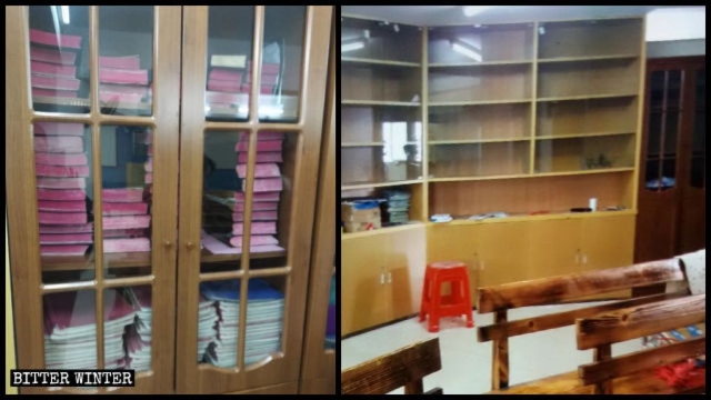 Bibles and other religious books were confiscated