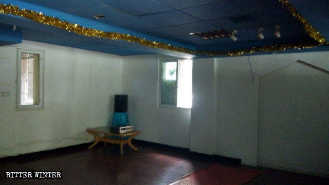 Qingshan district’s Jia’en Church meeting venue was cleared out