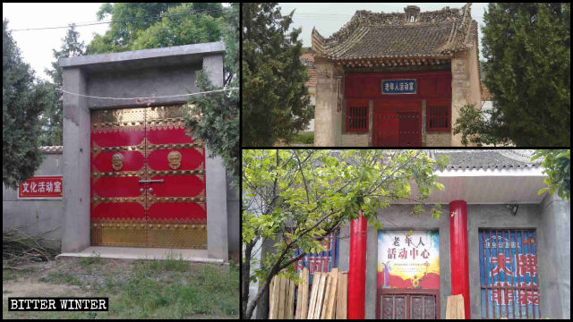 Temples in Fengming town have been converted into cultural activity centers and elderly activity centers.